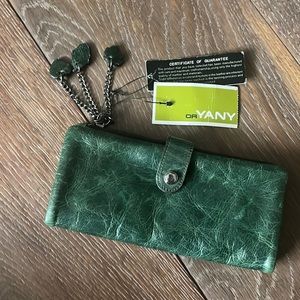 NWT OrYANY gorgeous Green wallet